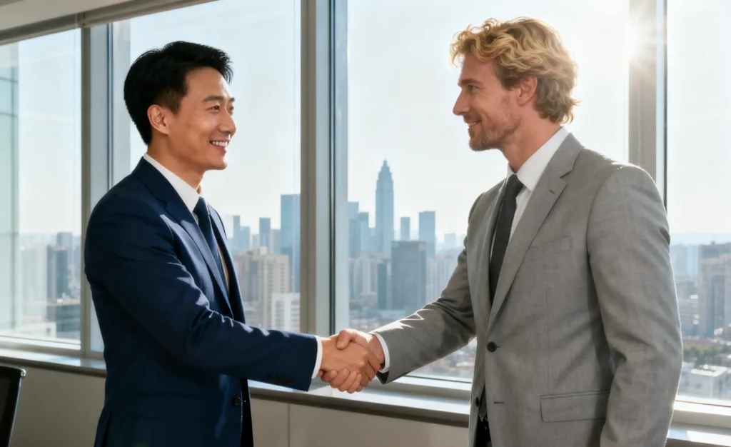 silicone-strips-business-cooperation-handshake